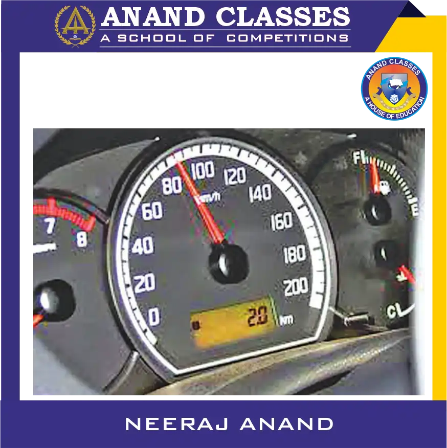 What is Uniform Motion, Non-Uniform Motion and Speed? Average Speed, Instantaneous Speed, Units and Examples 5 The reading on a car’s speedometer shows instantaneous speed.